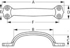 Sea-dog LINE354-2223451 Lift Handle 4IN Chrome Brass New. Price: $34.72.