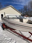 Full Windshield Off 2002 Larson Sei 180 Port Starboard Curved Glass Center Used. Price: $687.11.