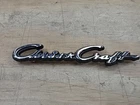 Vtg Chris Craft Cursive Nameplate. Nos Chrome With Black Background Free Shippin New. Price: $25.00.