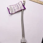 Homewerks Universal Toilet Connector Stainless Steel 1/2 X 7233-12-38-5 Open. Price: $6.18.