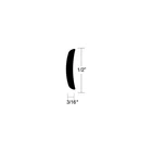 Taco Metals A51-0102TAL12D Half Oval Alum 1/2 12' New. Price: $134.94.