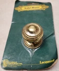 Brass Cabinet Drawer Door Knob 1.46" Top X 1.75" Tall Universal Industries # 110 New. Price: $9.99.