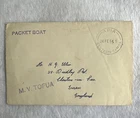1954 Western Samoa M.v. Tofua Packet Boat Cover Apia England Paquebot Mail. Price: $160.95.