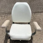 Folding Helm Seat With Garelick Pedestal Swivel Mount #08088 Used. Price: $187.50.