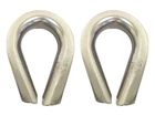Qmh 414S-16 Marine Heavy Duty 316 Stainless Steel 5/8" Wire Rope Thimble 2-PACK New. Price: $32.95.