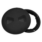 O.d. 5-7/8" I.d. Black Low Profile Twist-out Deck Plate Textured Lid New. Price: $18.62.
