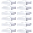 Taiyin 12 Pcs Pyramid White Pvc Vinyl Post Top Caps, Fence And Deck Fo New. Price: $47.75.