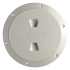 Beckson DP64-N 8-1/8" O.d. X 6" I.d. Beige/diamond Abs Screw-out Deck Plate New. Price: $36.68.