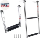 2 Step Boat Ladder Stainless Steel Telescoping Pontoon Foldin New. Price: $66.28.