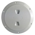 Beckson DP64-W 8-1/8" O.d. X 6" I.d. White/diamond Abs Screw-out Deck Plate New. Price: $41.46.