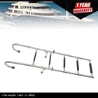 New Stainless Steel Folding Ladder Telescoping 400 Lb. Limit 2 STEP+3. Price: $78.27.