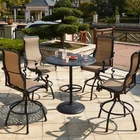 Monterey 5 Pc Cast Aluminum Bar Set 42 Inch Round Series 60 Table Antique New. Price: $2359.00.
