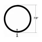 Taco S14-7849P6-1 Stainless Steel Tubing 7/8"X6' Think .049" Tube F/ Rub Rail Md New. Price: $60.33.