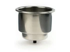 Whitecap Recessed Stainless Steel Drink Holder 3-7/8"D Hole W/drain New. Price: $22.99.