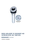 Nos Gemlux 2894 Bluewater Heavy Duty 15 Screwless Swivel Rod Holder Stainless New. Price: $150.00.
