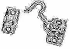 Seachoice Chrome Plated Zinc Cabin Door Hook #8 Fastener 1-3/4 36211 New. Price: $32.57.