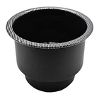 Marine City Cup Holder With Center Drain Hole, Black Carbon Fiber For Boats New. Price: $19.99.