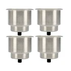 Amarine Made 4PC Stainless Steel Recessed Cup Holder W/ Drain Boat Rv New. Price: $30.58.