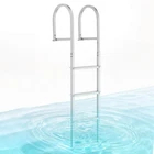 Removable Dock Ladder, 4 Steps, Aluminum Alloy Pontoon Boat Swim With No New. Price: $110.39.