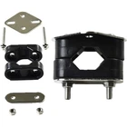 Marine City Black Rail Mount Brackets For 7/8-1" Tube Stainless Steel Plate New. Price: $16.92.