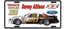 Vintage Looking Davey Allison Texaco Racing Team - 28 License Plate 1980S New. Price: $14.00.
