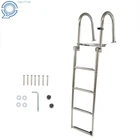 4 Step Pontoon Boat Ladder Foldable Stainless Steel Marine Yacht Railing New. Price: $118.94.