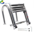 Pontoon Boat Ladder 4 Step Foldable Stainless Steel Marine Yacht W/ Pedal New. Price: $122.23.