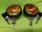 Nos Vintage Arrow 500 12 Volt Fog Lights Lamps W/ Brackets Pair New. Price: $300.00.