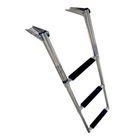 Marine City 3-STEP Stainless Steel Telescoping Boat Ladder Anti-rattle Design New. Price: $79.95.
