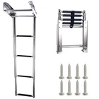 Telescopic 4 Step Boat Ladder Stainless Steel Slide Mount Pontoon Dock New. Price: $79.99.