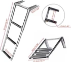 3 Steps Folding Boat Ladder Telescoping Swim With Built Handle New. Price: $53.99.