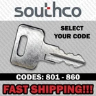 Southco Mobella Marine Boat Cabin Latch Door Key Cut To Code 801 - 860 New. Price: $6.99.