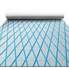 Focean Boat Flooring Eva Foam Decking Marine Carpet 94.5"X15.7" Grey W/blue Line New. Price: $99.36.