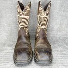 Ariat Boots 11.5 Workhog Patriot Steel Tow Brown Leather Cowboy Western Pre-owned. Price: $59.99.