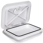 Marine Deck Access Hatch 15" White Rectangle Boat Lid Cover New. Price: $26.93.