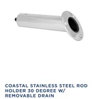 Nos Gemlux Coastal Stainless Steel Rod Holder Removable Drain 315530 4141 New. Price: $49.99.