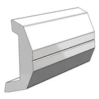 Taco Metals V21-3670BKA20D-1 Black Vinyl Rigid Rub Rail Retail 20' Length New. Price: $163.53.