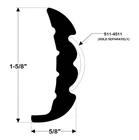 Taco Metals Rigid Rub Rail Black 20- V21-9659BKA20D New. Price: $78.11.
