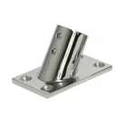 Boat Hand Rail Fittings 60 Degree 7/8" Rectangular Base Marine Stainless Steel New. Price: $14.20.
