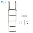 4 Step Pontoon Boat Ladder Foldable Stainless Steel Marine Yacht New. Price: $114.66.