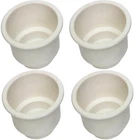 Four Plastic 3 5/8 White Cup Holder Boat Boston Whaler Aquasport Searay Pro Line New. Price: $12.99.