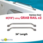Oceansouth Two Boat Grab Rails 24" X 7/8" Stainless Steel New. Price: $46.33.