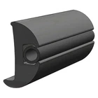 Taco 50' 1-7/8" H 1-1/8" Black Vinyl Flexible Insert Rub Rail New. Price: $498.51.