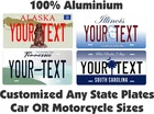 Any State Text License Plate Personalized Custom Auto Car Motorcycle Tag New. Price: $15.40.