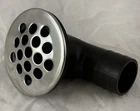 Boat Deck Drain 90 Elbow Nylon W/ Stainless Steel Grill Split Floor New. Price: $19.99.