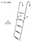 Stainless Steel Folding Ladder Telescoping 400 Lb. Limit For Boats 5 Step New. Price: $83.02.