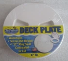 A19A Marpac 7-0621 Screw-out White Deck Plate 4" Id Oem New Factory Boat Parts. Price: $10.45.