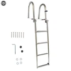 Us 4 Step Pontoon Boat Ladder Foldable Stainless Steel Marine Yacht New. Price: $122.41.