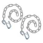 Grade 30 Steel Boat Trailer Safety Chain With Spring Clip Hooks 3/16" X 27" New. Price: $32.50.