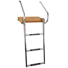 Amarine Made Boat In-board Swim Teak Platform 3-STEPS Stainless Ladder New. Price: $224.98.